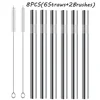 Argent 6 pailles + 2 brosses