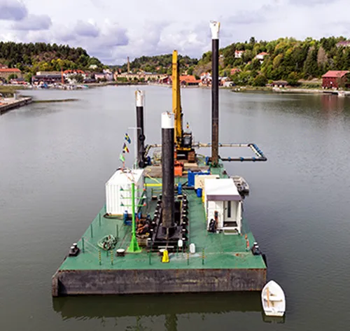 Customized Size Modular Container Pontoons excavator Platforms Barges From China