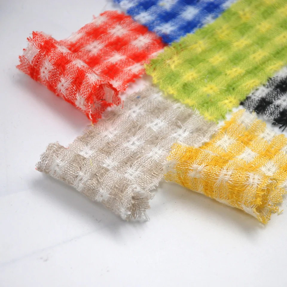 Прямая продажа с фабрики китайская мягкая клетчатая пряжа окрашенное плотное платье промытое женское 100% льняное