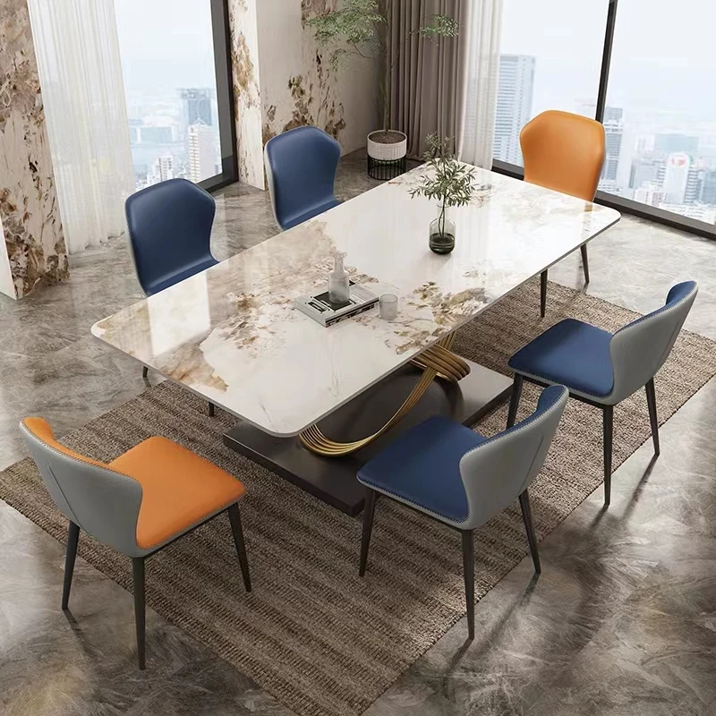 Latest Italian Design Contemporary Artificial Marble Dining Table