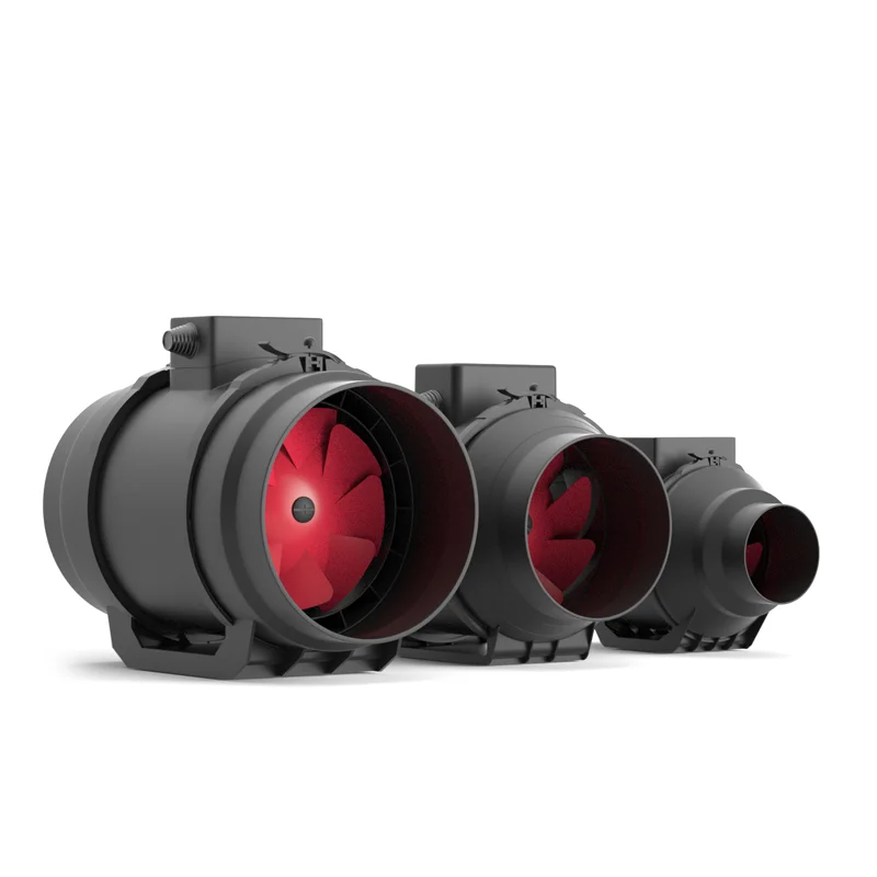 Two Speed Standard Mixed Flow Silent and Weatherproof  Inline Duct Ventilation Fan With HVAC System