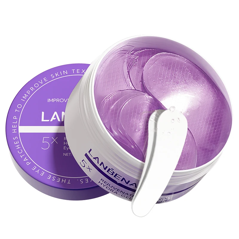 LANBENA New Arrival Eye Patches Hydrogel for Puffy Eyes Dark Circle 60pcs Eye Mask factory