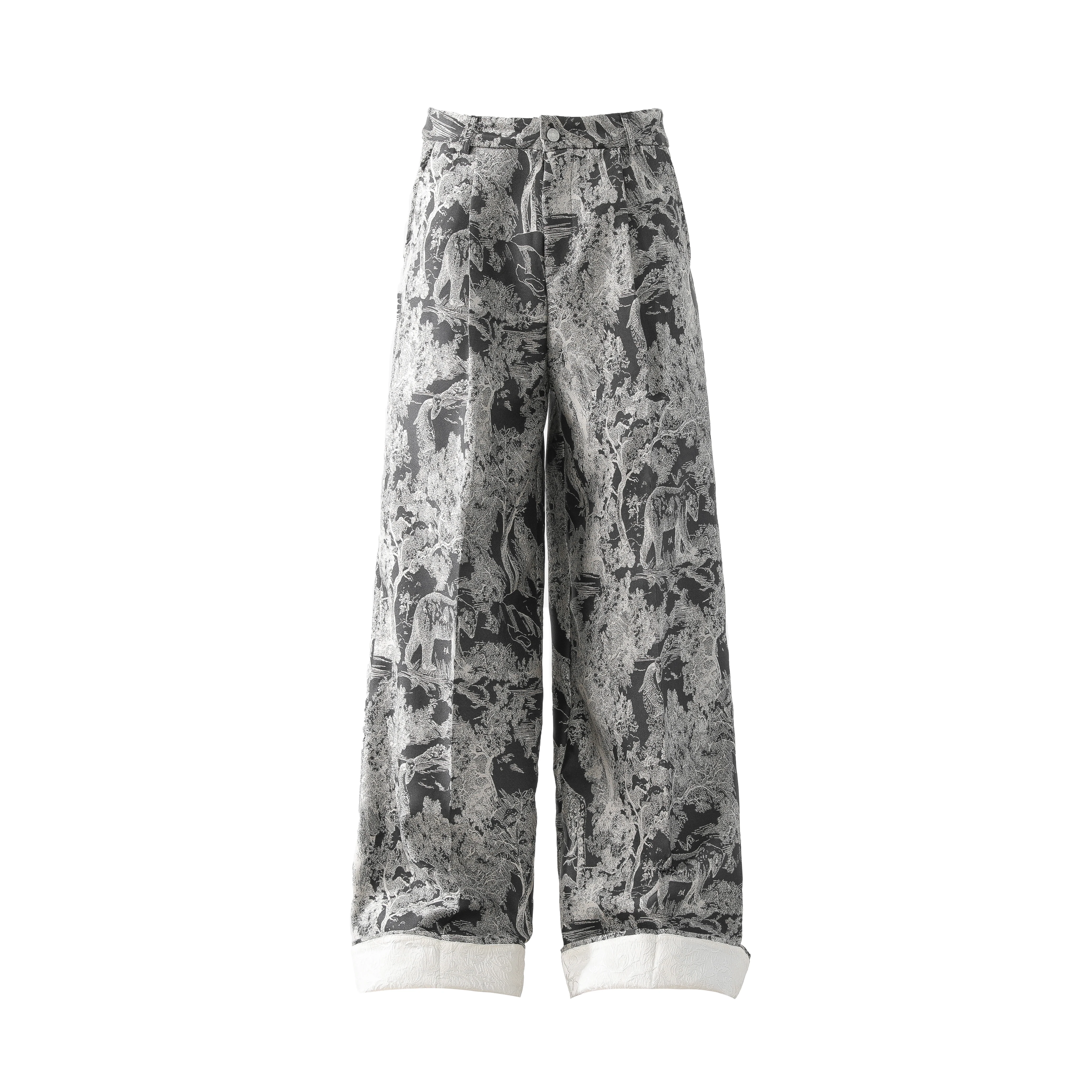 送料関税込 【DND4DES】 Floral Print Denim Pants Floral Pants Denim 【DND4DES】 Print 送料関税込