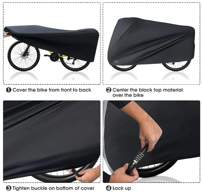 PROTEZIONE IMPERMEABILE COPERTURA Bicicletta per Moto/Scooter Polvere