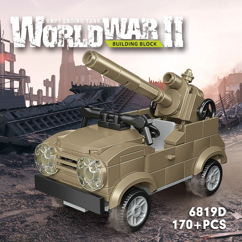 OEM custom ww2 kids diy toys military building blocks series mini model building block tank sets