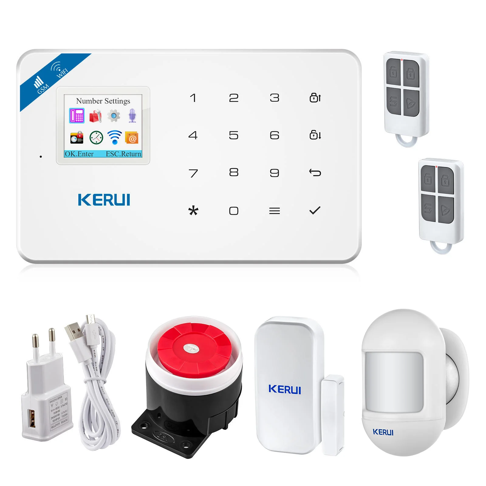 Alarma GSM WIFI W18  Smart Home and Security