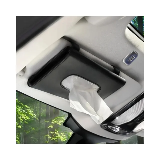 Multi-functional in-car paper box sunshade board car home dual use tissue box