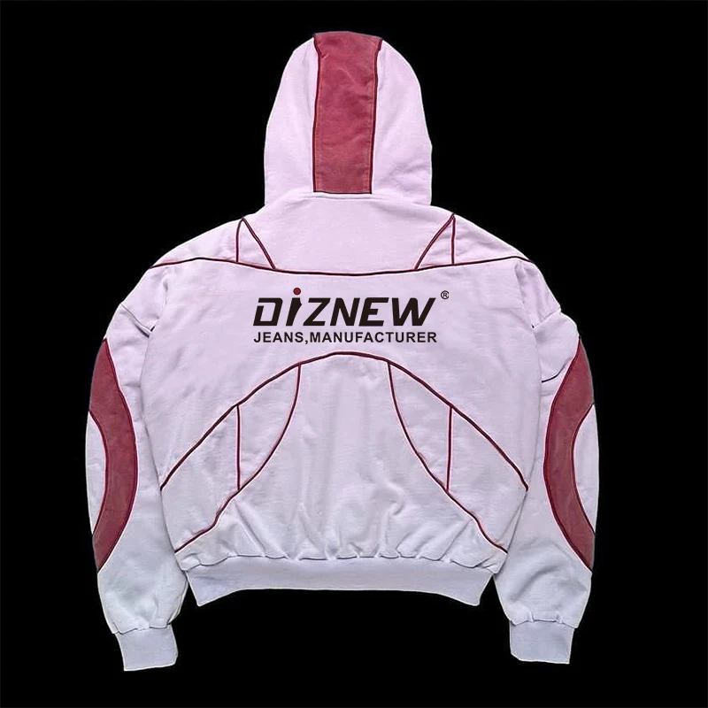 DiZNEW Custom Manufacturer Wholesale Fashion Hoodie Men's Hoodies Set Custom Logo Plus Size Hoodie details