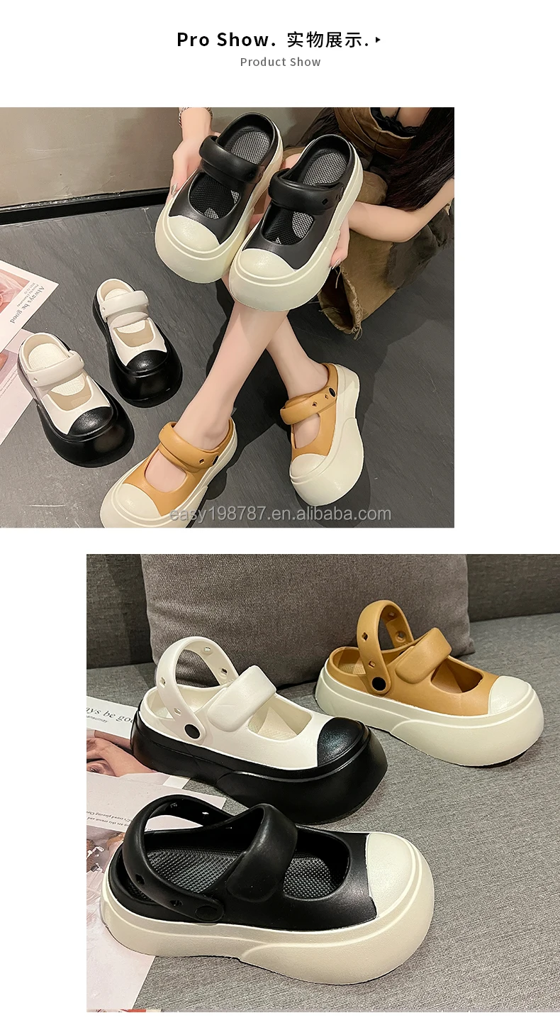 Fashion women muller shoes with high heel DIY clogs for female outdoor and bathroom plush sandals nurse shoes