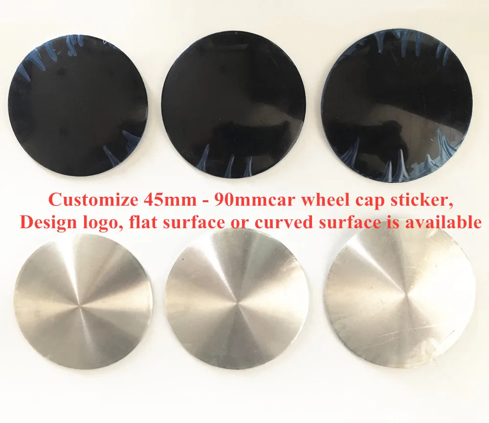 Customize Car Wheel Hub Cap Sticker ABS 45mm 54mm 56mm 60mm 68mm 75mm Design logo Car Wheel Center Caps