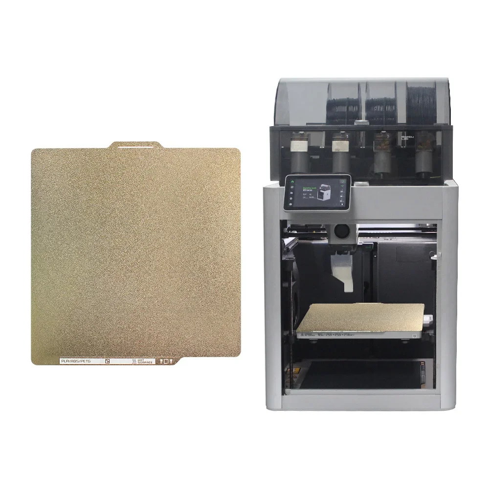 Nssnlur Textured PEI printplaat 257x257mm voor Bambulab X1 X1C X1E P1P P1S P2S A1, Smooth PEI Spring Steel printbed met QR Code PEI Build Plate voor Bambu Lab 3D-printerplatforms Nssnlur Textured PEI printplaat 257x257mm voor Bambulab X1 X1C X1E P1P P1S P2S A1, Smooth PEI Spring Steel printbed met QR Code PEI Build Plate voor Bambu Lab 3D-printerplatforms