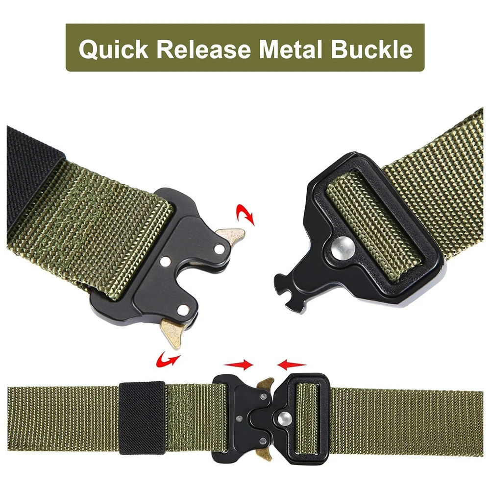 Adjustable Training Nylon Web Work Rigger Belts with Heavy Duty Quick Release Buckle Tactical Belt