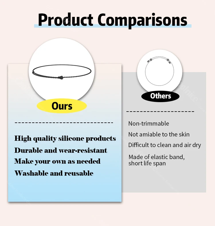 3er Set Crop Tuck Bänder - Verstellbare Elastikbänder Für Damenmode