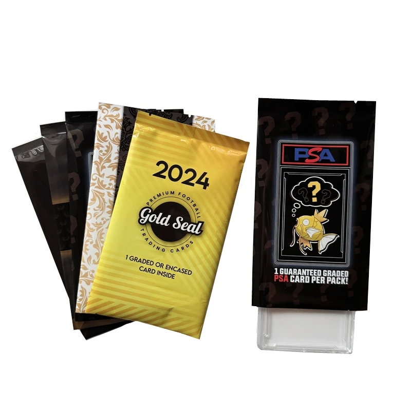 Graded PSA Slab Packaging Foil Bag Custom Printing PSA Card Plastic Packs  TCG Aluminum Bags