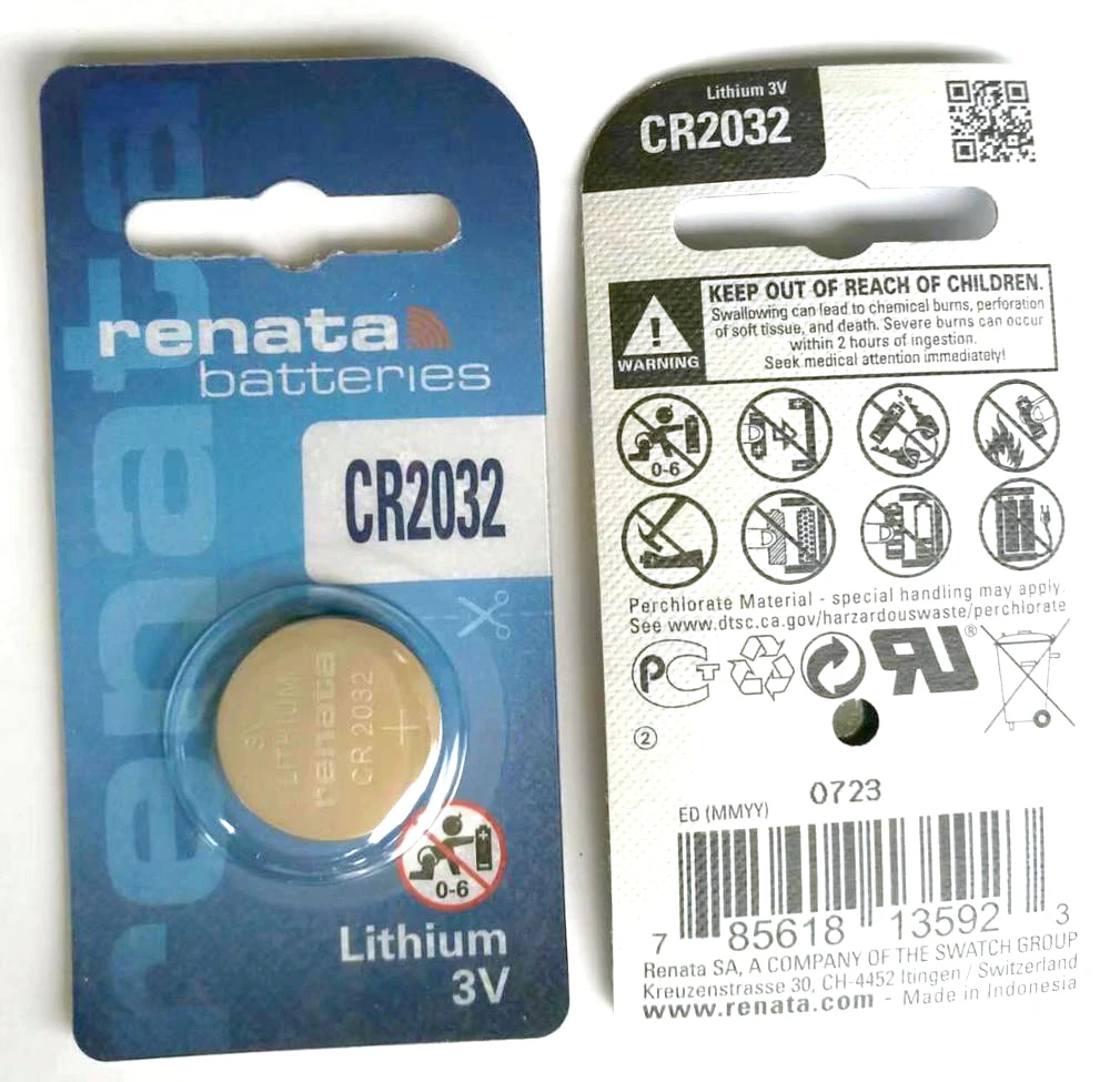 レナータ Cr2016 3v ボタン電池 コイン電池 腕時計 コンピューター用 Cr 2016 DL2016 KCR2016