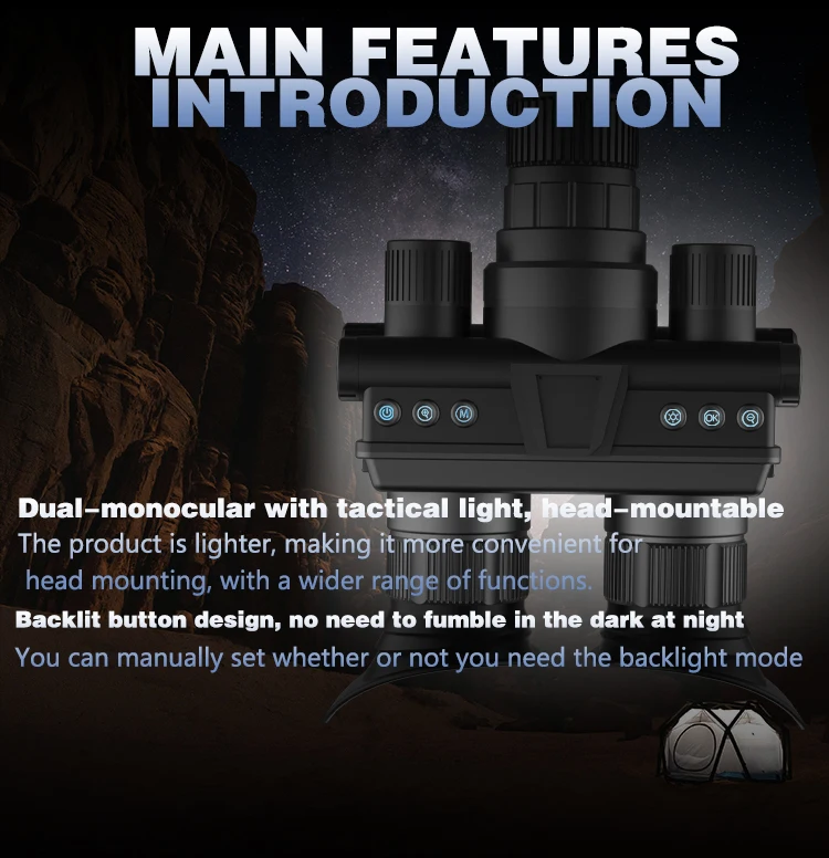 Z9157 4K UHD Tactical Night Vision Goggles - 40MP, 8X Zoom