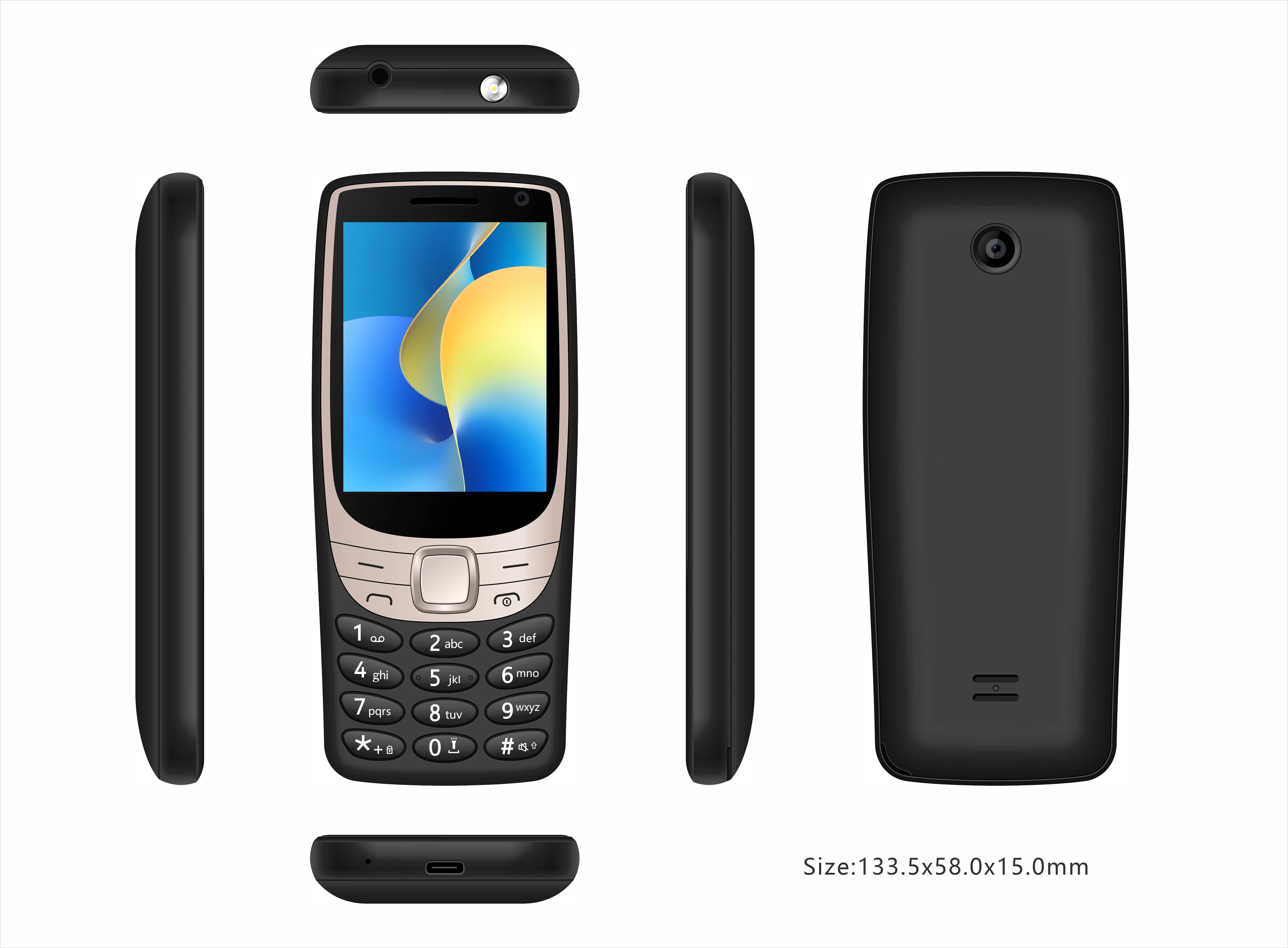 Odm Oem Keypad Smart Android Button 4g Feature Mobile Phone with Whatsapp Touch Screen Hotspot Wifi Android11 Phones