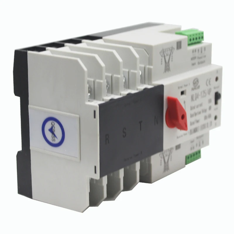 Inverseur De Source Automatique NLQ4-125 4P Interrupteur De Transfert Automatique Double Alimentation Inverseur De Source Triphasé Automatique