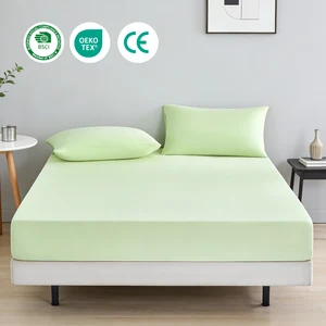 Premium All-Season Cooling Bed Mat Fitted Sheet Protector Waterproof Anti-Bacteria Hypoallergenic Plain Nylon Spandex