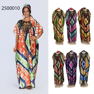 Wholesale New Middle Eastern Muslim Robe Short Sleeve Sequin Round Neck Elegant Dress