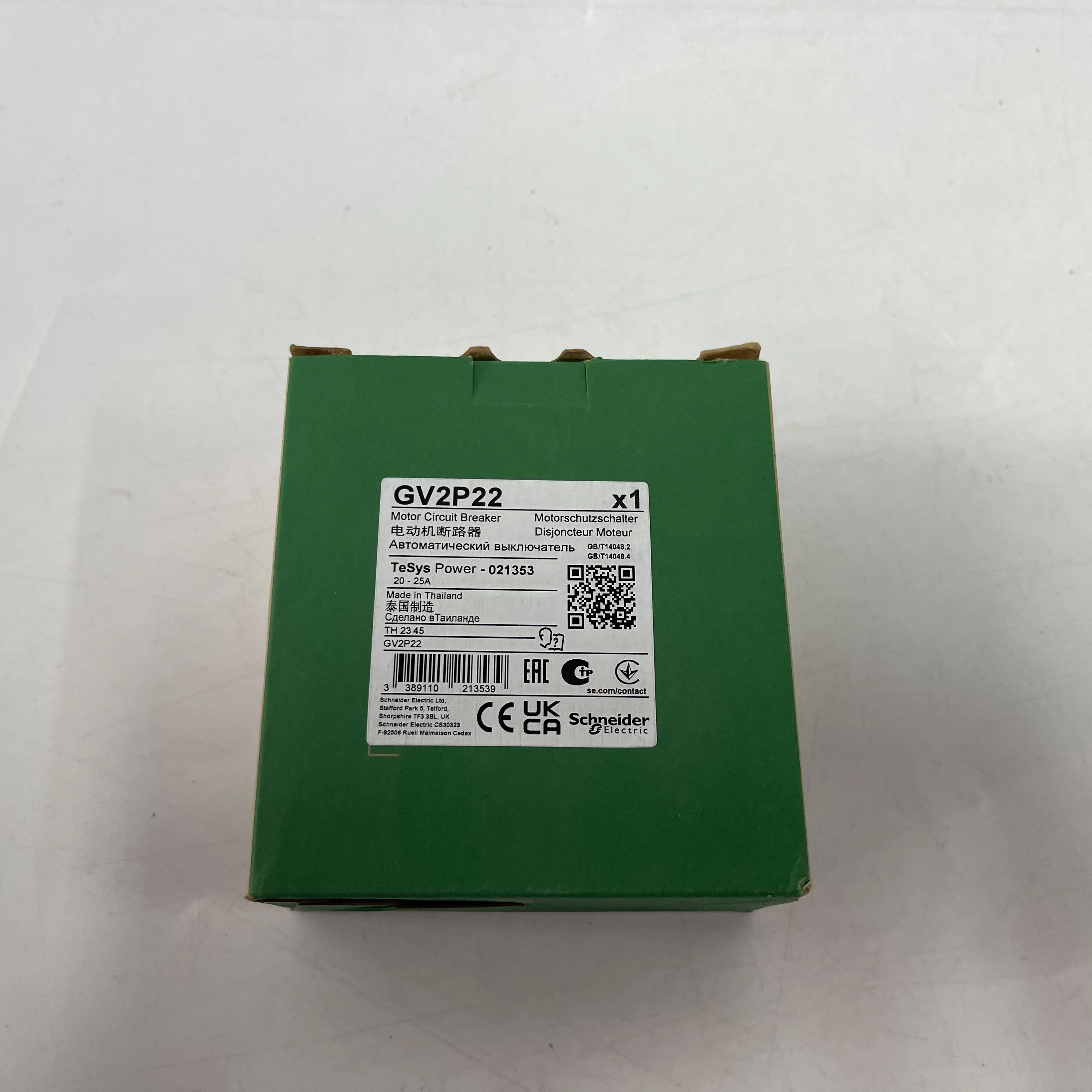 Schneider Motor Circuit Breaker GV2P22 Schneider Motor Circuit Breaker GV2P22