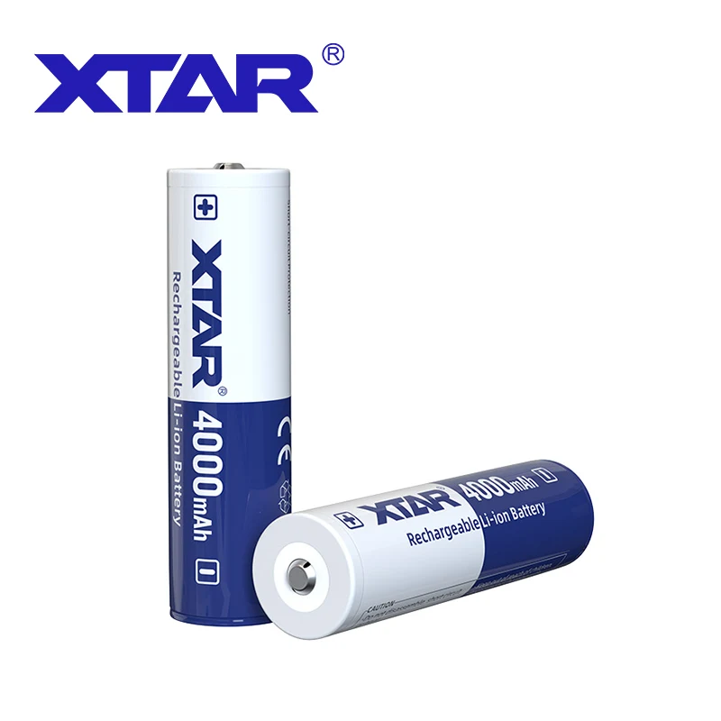 XTAR High Capacity 3.6V 18650 4000mAh 10A Lithium Ion Battery Rechargeable Li-ion 18650 Batteries