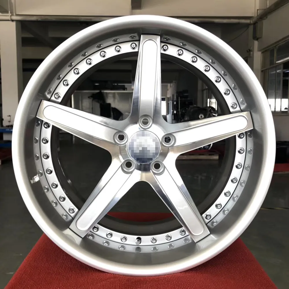 Pengzhen Deep Dish 5-Star Silver Rims for Mercedes Benz - 17 to 24