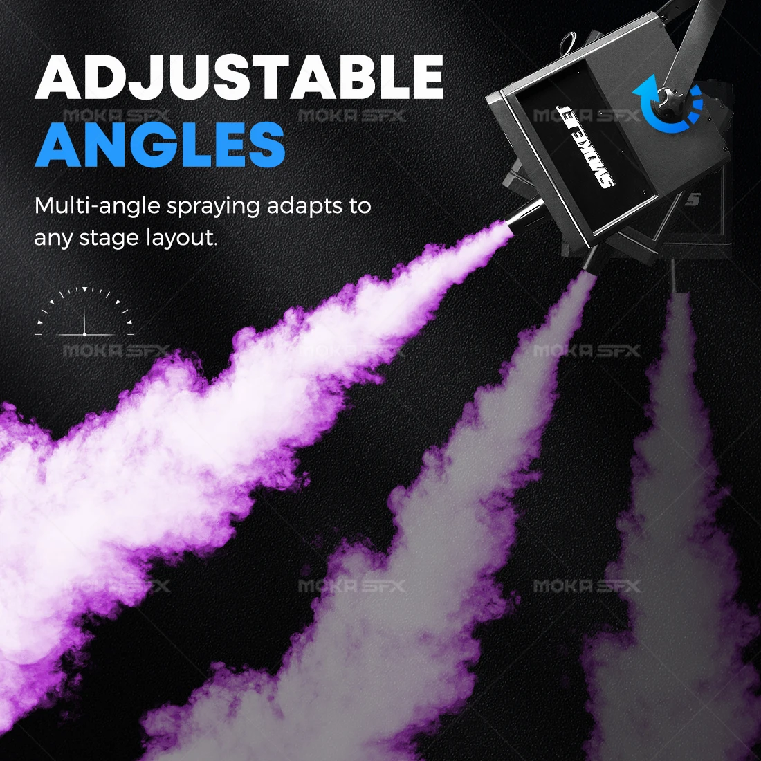 moka MOKA SFX MK-F02 4000W Outdoor LED Remote DMX Jet Stage Fog
