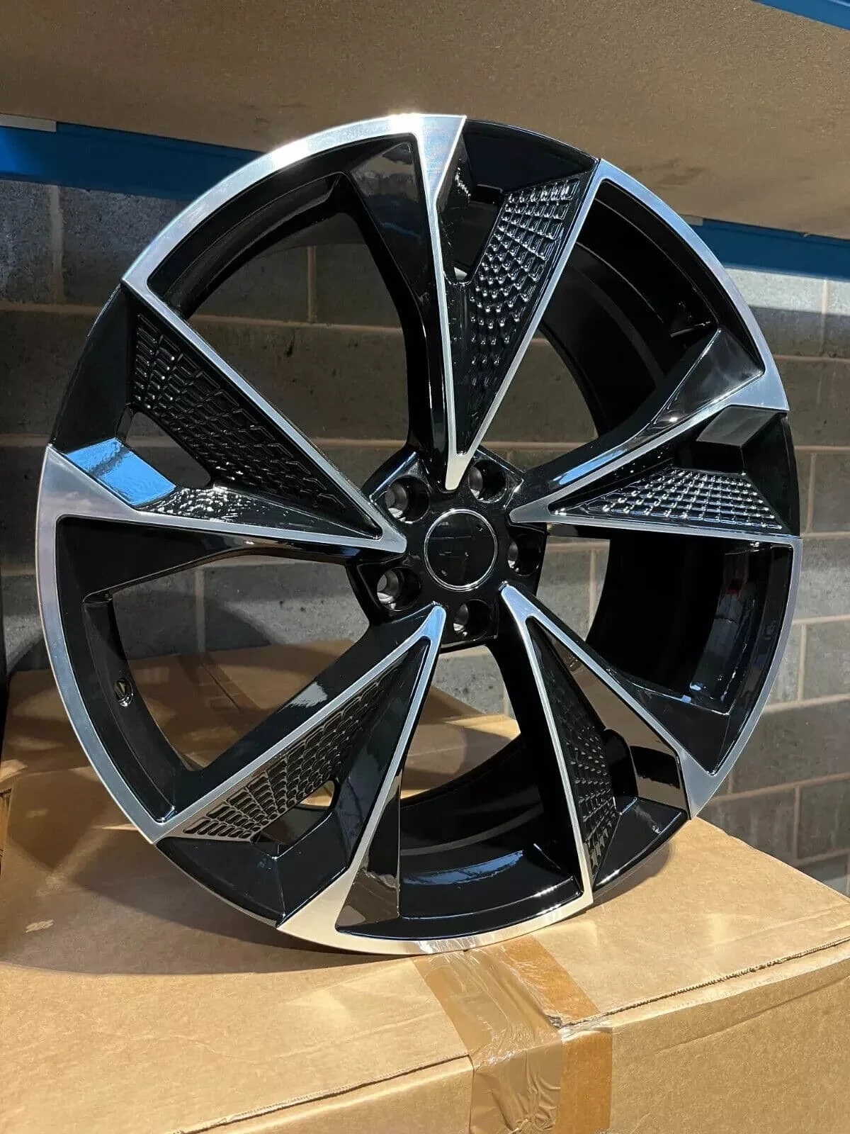 1-Piece Monoblock Wheel 5x114.3 5x120 5x112 Custom Forged Wheel 9J Et35 for bmw X4 Audi A4 A5 A6 A7 A8 RS7 2020 Style Black - Image 3