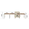 Outdoor box with 3 tables-beige