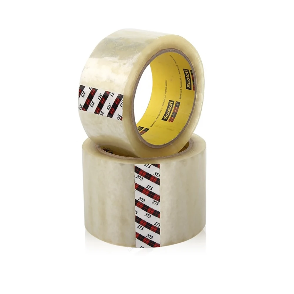 3M High Performance 373 Box Sealing Tape PVC for Heavy Duty Packaging Polypropylene Backing