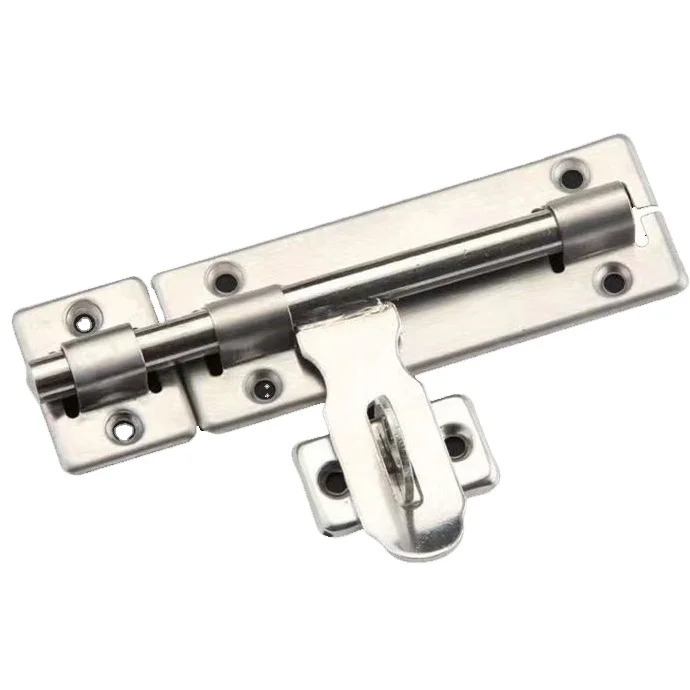 12 Inch Stainless Steel Sliding Door Lock With Padlock Clasp - Security Bolt For Gates, Sheds, Wooden Doors - View #9