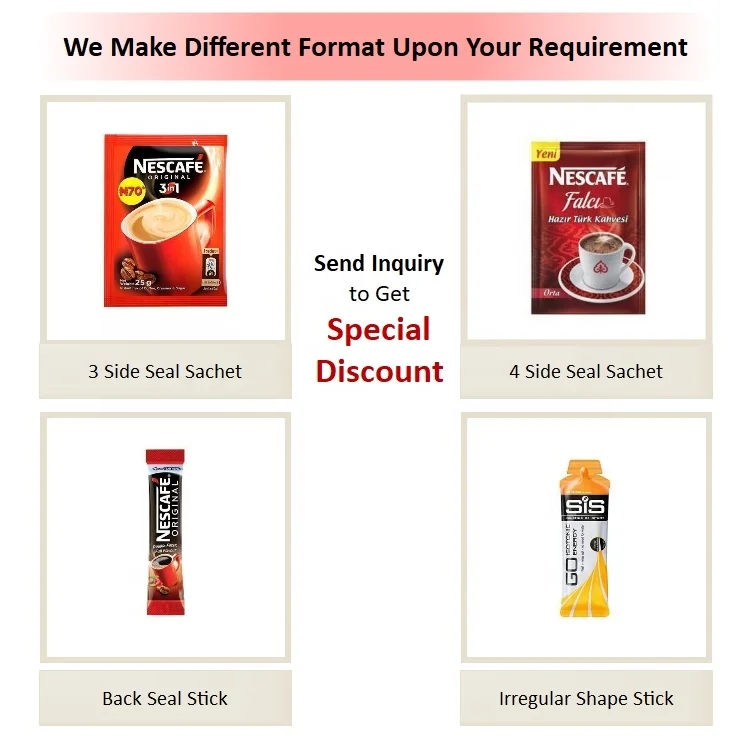 Multilane Automatic Back Sealing Stick 6 Line 5g 10g Desiccant Salt Hotel Sugar Packet Packing Machine