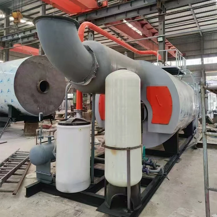 Direct Industrial Use 1ton Steam Boiler Fire Tube Structure Made China Condenser Heavy Fuel Oil Automatic Boilers Hydrogen Gas