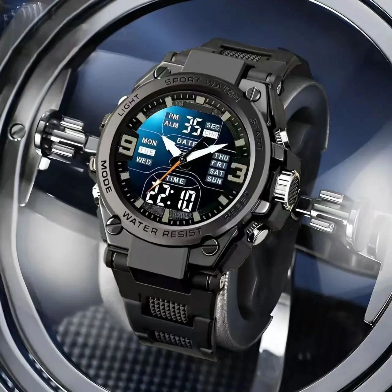 Men's Sport Watch with Colorful Dual Display