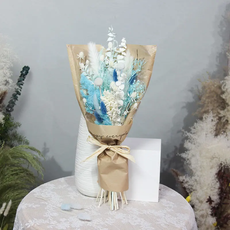 Wholesale Price Dried Flowers Bouquet Dry Flower Valentine Decoration Dried Flower Bouquet Buy
