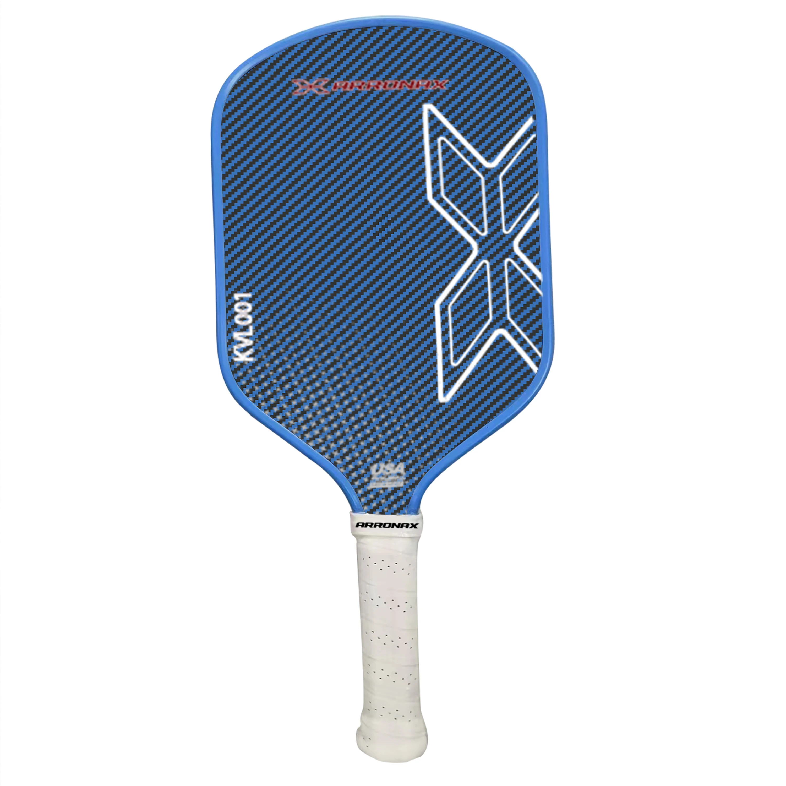 ARRONAX Pickle Ball Factory 2024 New Blue Carbon Fiber Thermoformed Pickleball Paddle Custom
