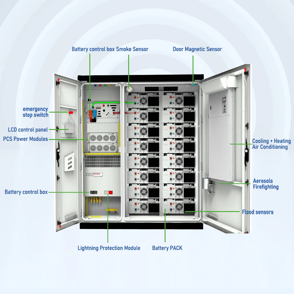 All In One Ess industrial Commercial 215kwh Battery Container Energy Storage System stacked Smart Container Battery Ess details