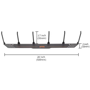 STPA Detailing Towels Hanger  for 6 Towels At A Time Heavy-Duty Metal Wall-Mounted