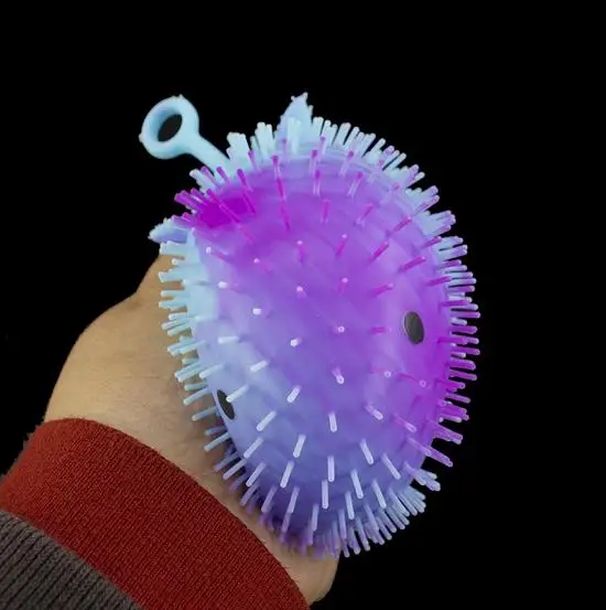 Squishy Toy Factory Direct Sales Fun Luminous Cuties Stress Relief Puffer Ball for Kids Promotional Toy Ball Cute Squeeze Toy