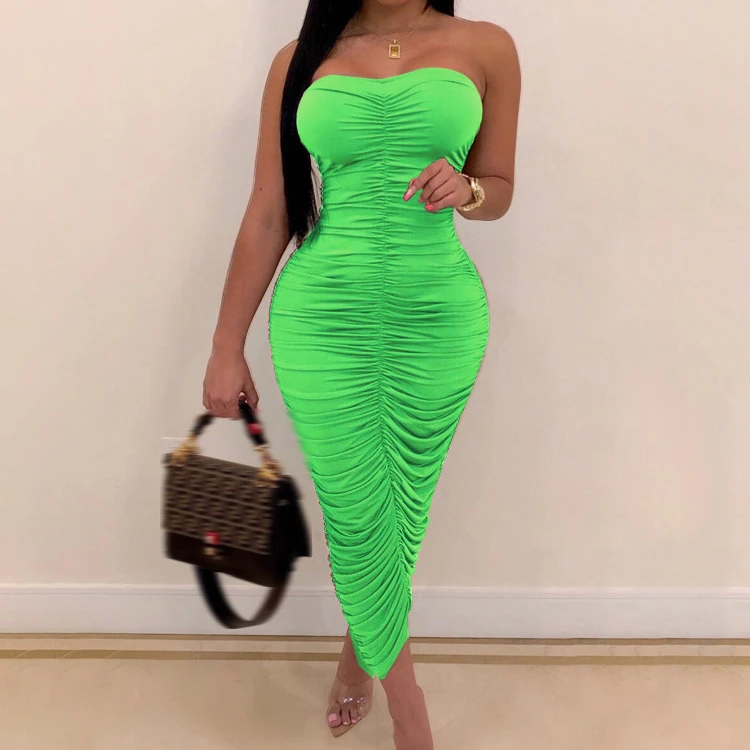 ankle length tight dress