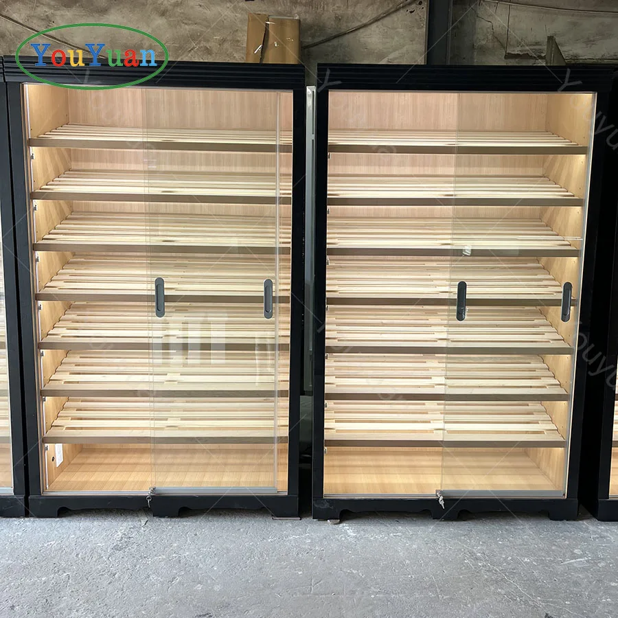Lockable Cigar Humidor Cabinet for Cigar Lounge Furniture Display ...
