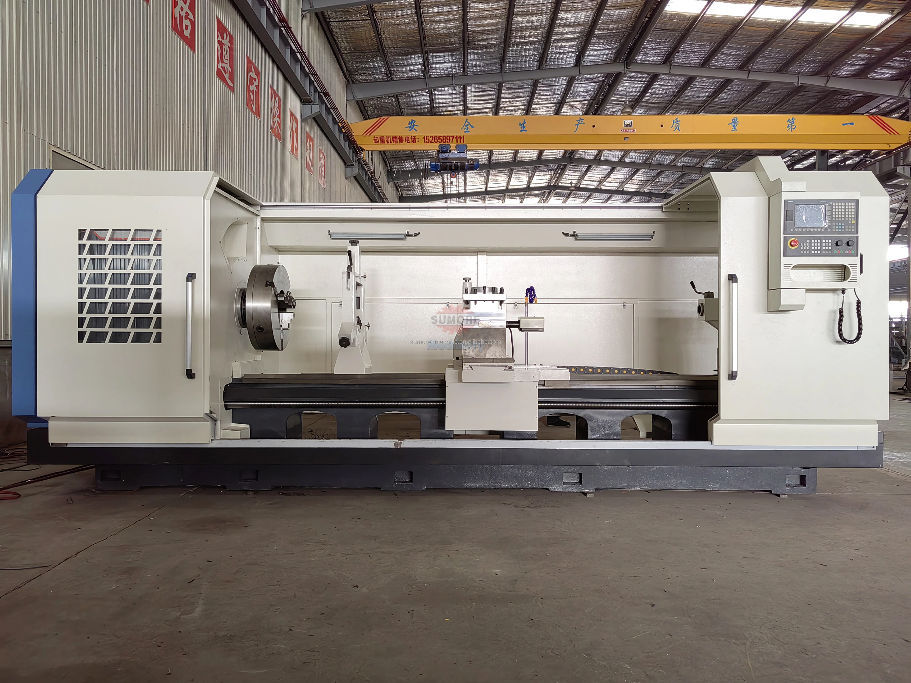 Tck25y 45-degree Cnc Lathes Inclined Bed Metal Lathe Machine 3 Axis Cnc ...