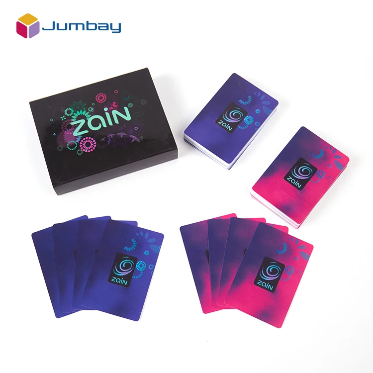 Hot Seller Double Deck Zain Playing Cards Custom 100% Plastic Playing Cards Custom Printed