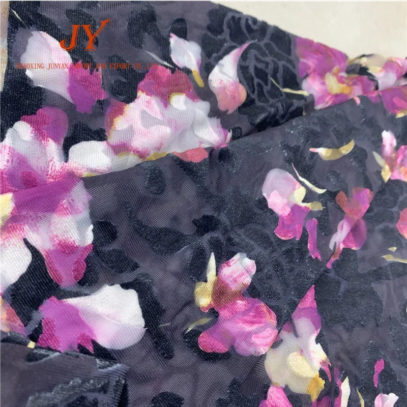 Вискоза ткань трикотаж нейлон оптовая продажа печатный бархат Китай искусственный шелк технический