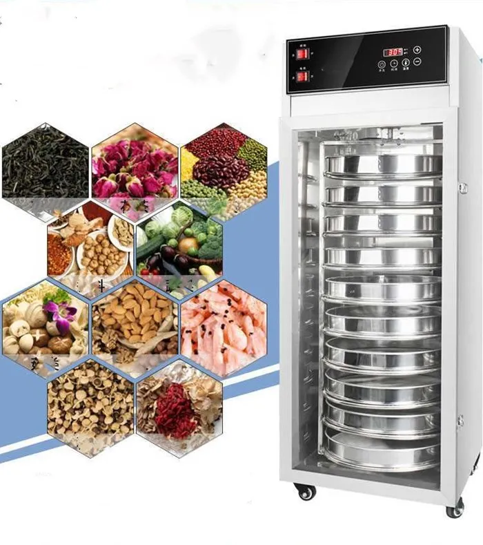 10 Layers Electric Stainless Steel Mushroom Dryer Automatic Grain Rotary Dryer Dehydrator Food Dryer - Image 5