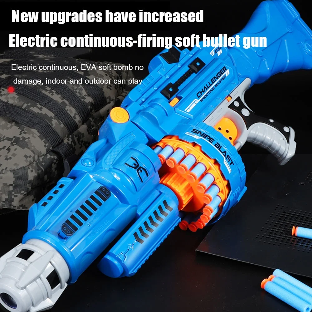 B/o большой размер, мягкий игрушечный пистолет-пуля со звуком, электрический пистолет для Дартс из пенопласта, игрушечные пистолеты для детей