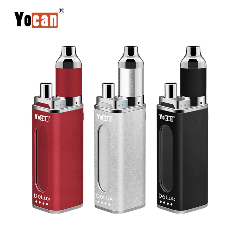 
Оптовая продажа 2 в 1 вейп мод испарители Yocan Delux 450/1500 мАч 510 нить восковые ручки 