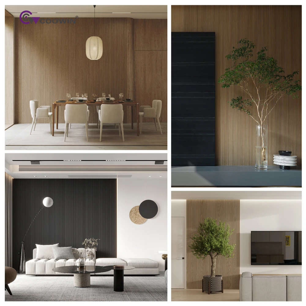 Morden Design Wall Panel Soundproof Composite Indoor Interior Wall Panel Wpc From China