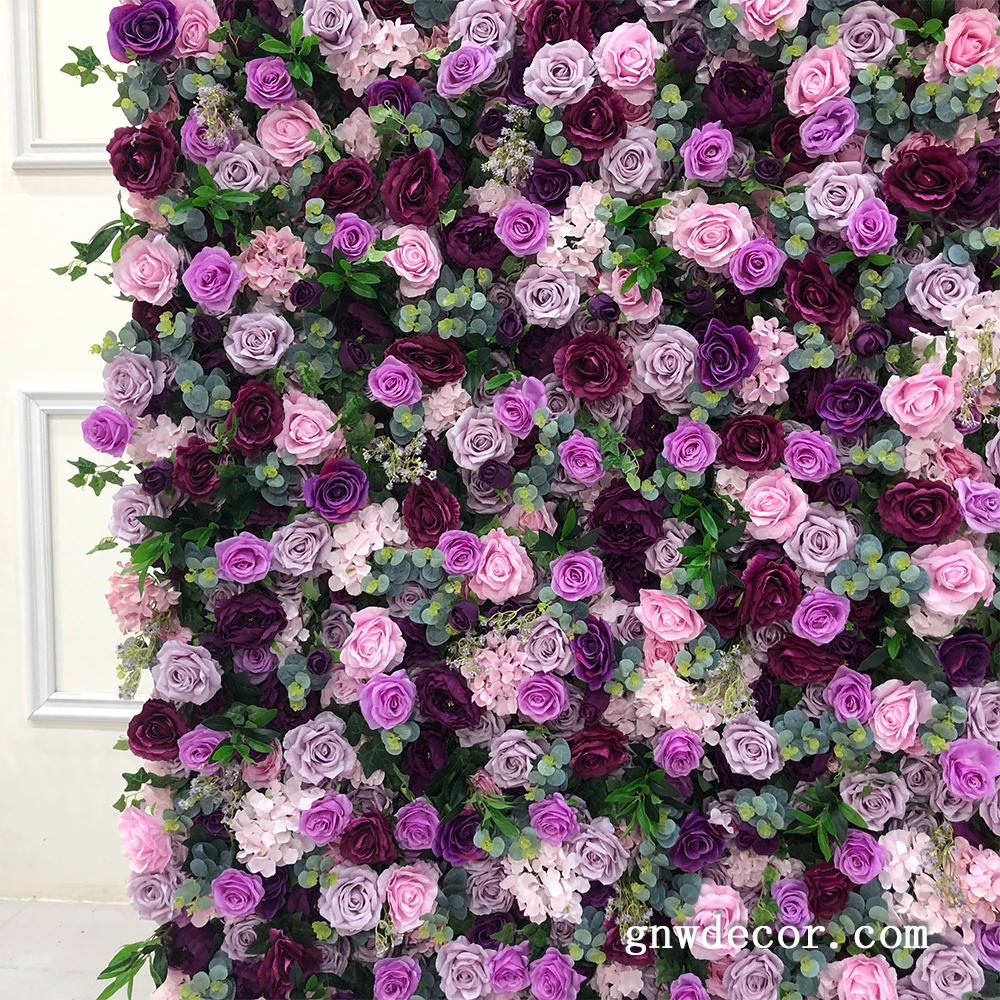 Gnw Ornamental Flower Backdrop Purple Custom Size Highquality Material Process Design Flower